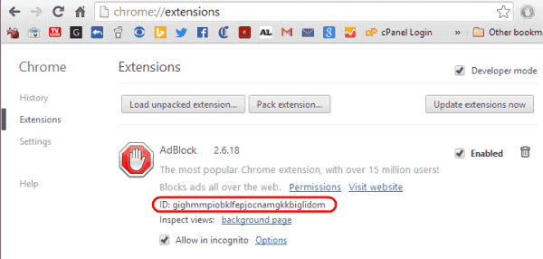 Fix "This extension is managed and cannot be removed or disabled" Error