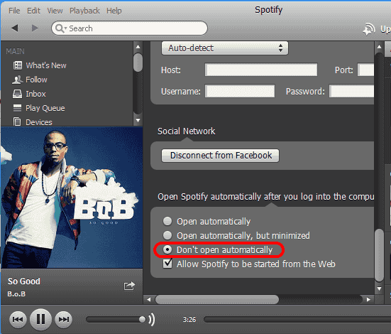 Spotify Disable Automatic Startup