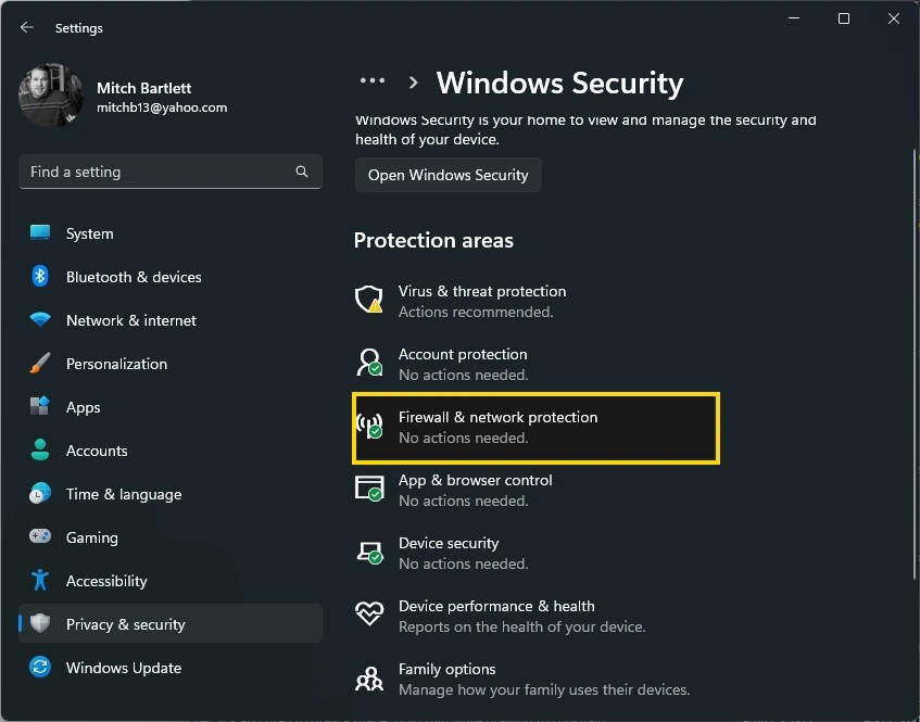 Windows 11 Allow/Block Apps in Firewall