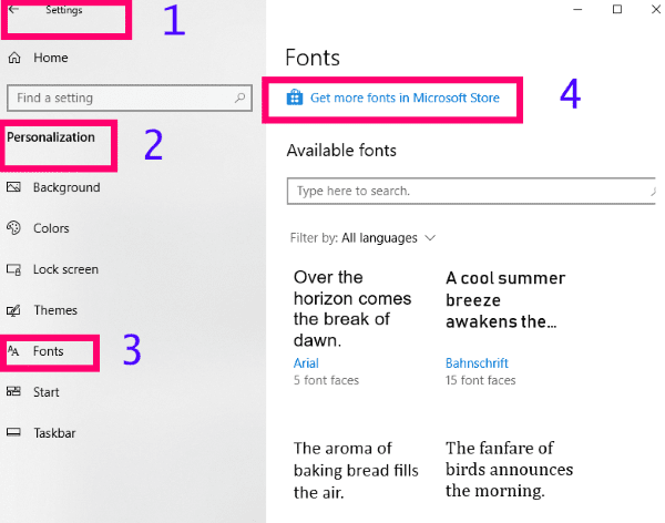 How to Install Fonts in Windows 10 Technipages