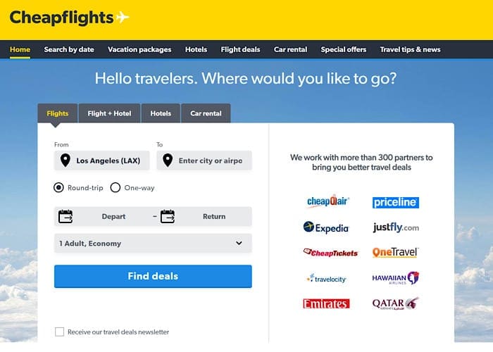 Top 3 Sites to Find Cheap Flights Technipages