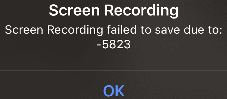 Fix Screen Recording Failed to Save Due to 5823 Technipages