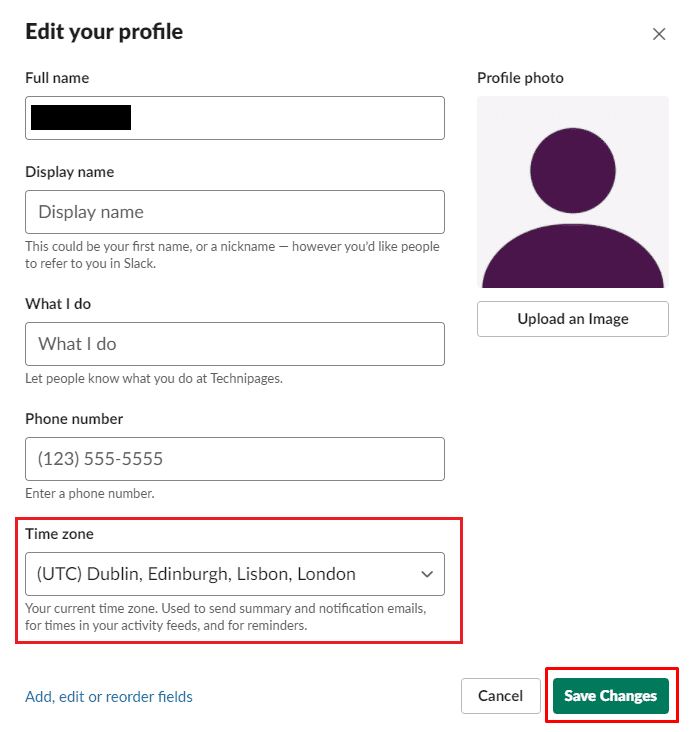 Slack How To Change Your Time Zone Technipages