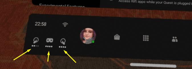 VR Oculus Quest 2 How To Check Battery Levels of Controllers and