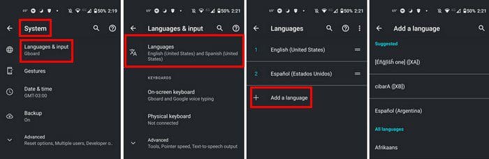 How to change voicemail language android