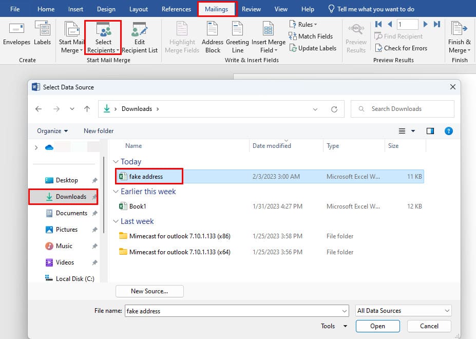 How to Print Labels From Excel Using Mail Merge Technipages
