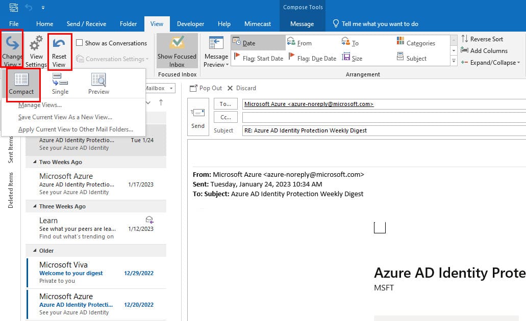 Outlook Email View Changed 5 Best Ways to Fix It Technipages
