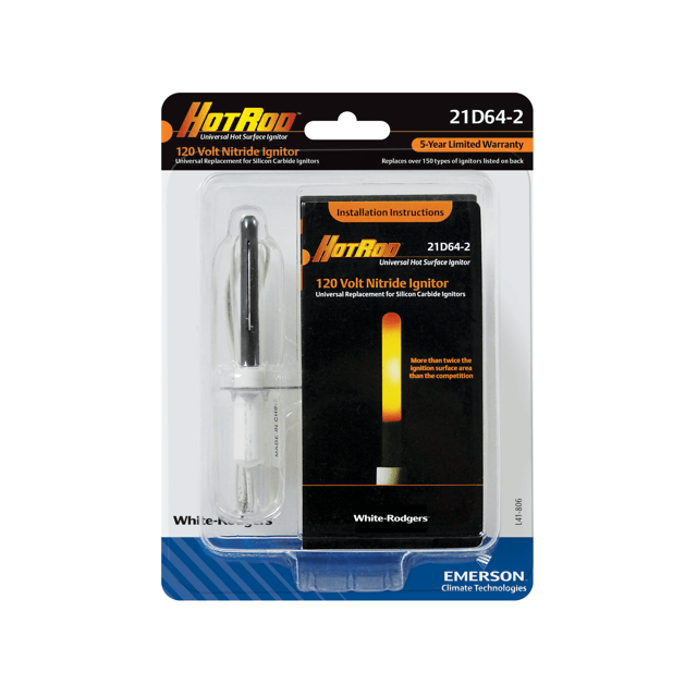 Emerson 21D642 Universal Nitride Ignitor Upgrade Kit Technoact HVAC