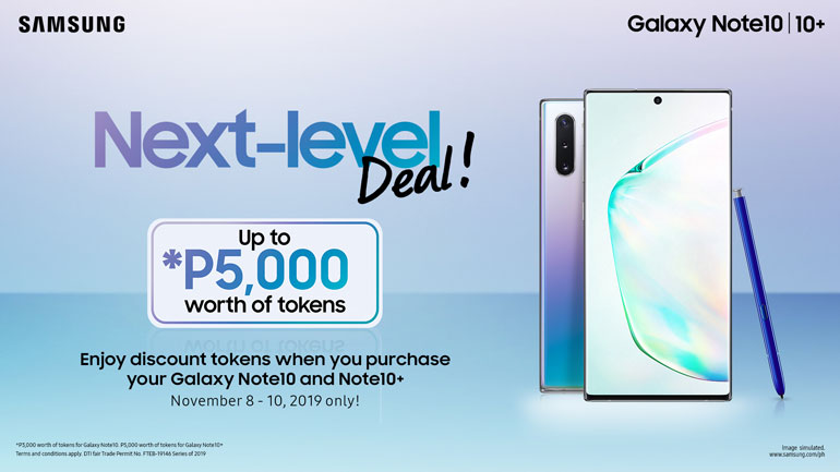 Samsung announces Galaxy Note 10, Note 10+ Weekend Token promo