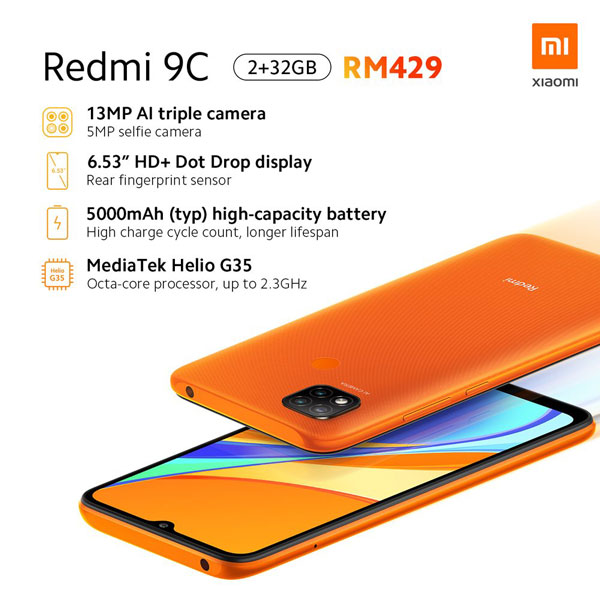 Redmi 9A, Redmi 9C announced; Features large displays, 5000mAh
