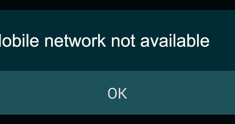 How To Fix "Mobile Network Not Available" error Android