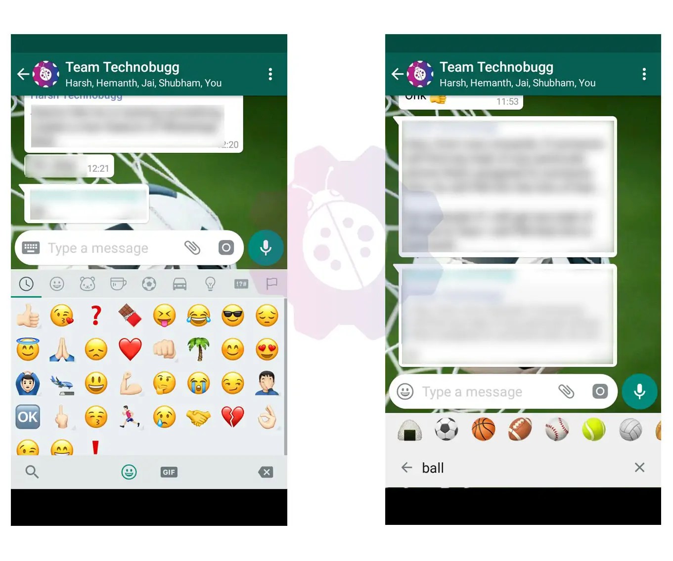 WhatsApp beta for Android updated gains emoji search
