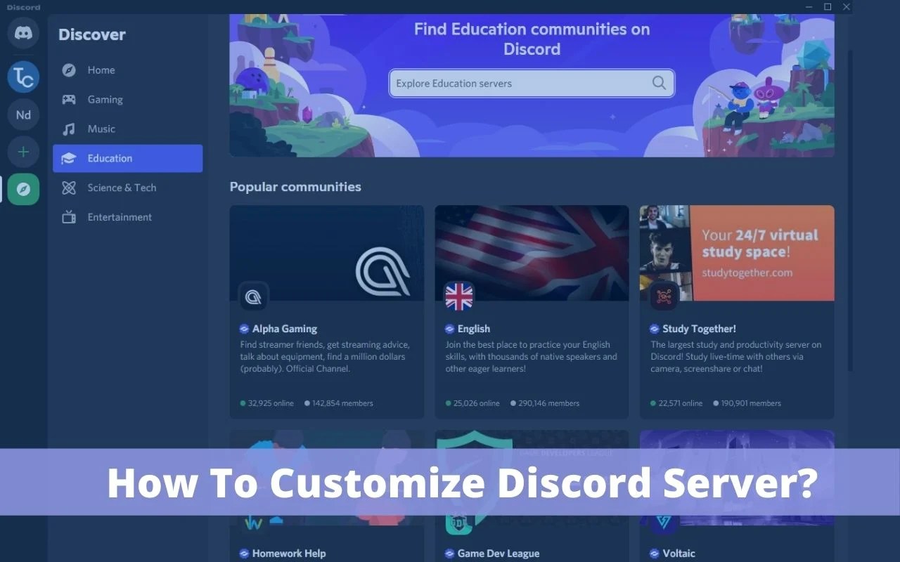 How To Customize Discord Server?