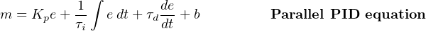 29.10 Different PID equations