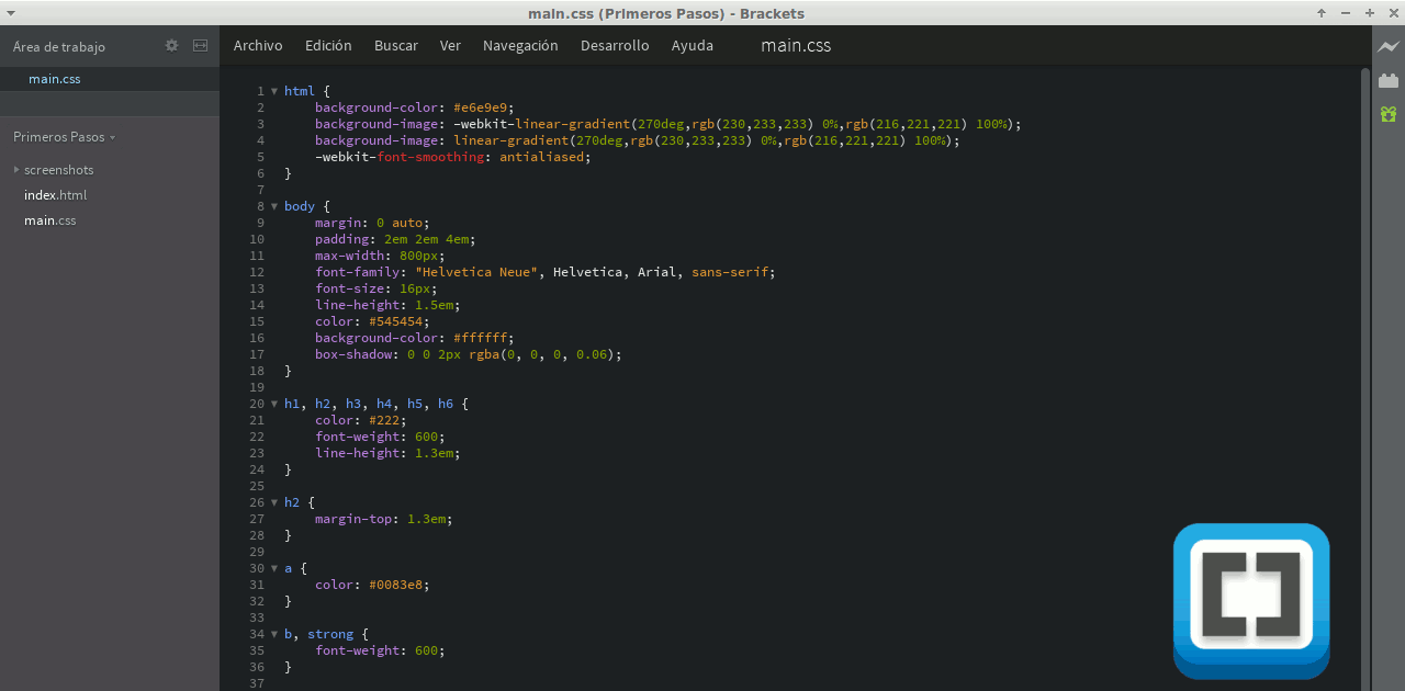 Los mejores editores web para Linux