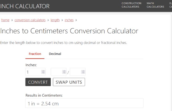 52 in Cm - Top 3 Conversion Tools to Convert 52 In Cm