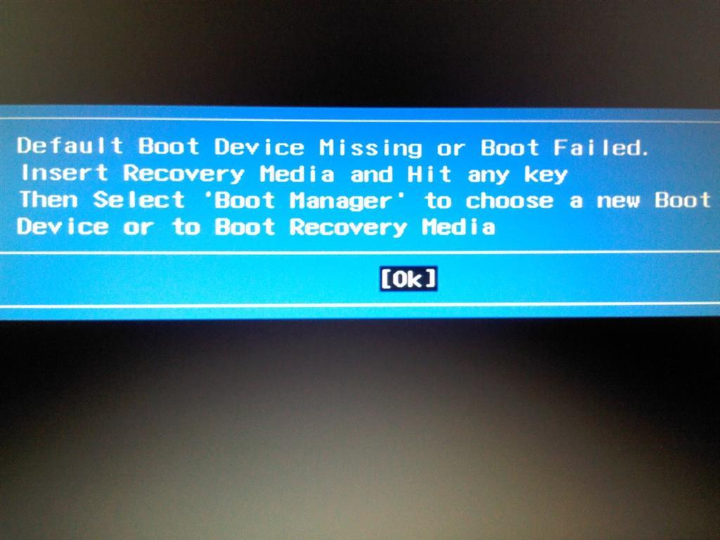 Default Boot Device Missing or Boot Failed Hatası Technopat Sosyal