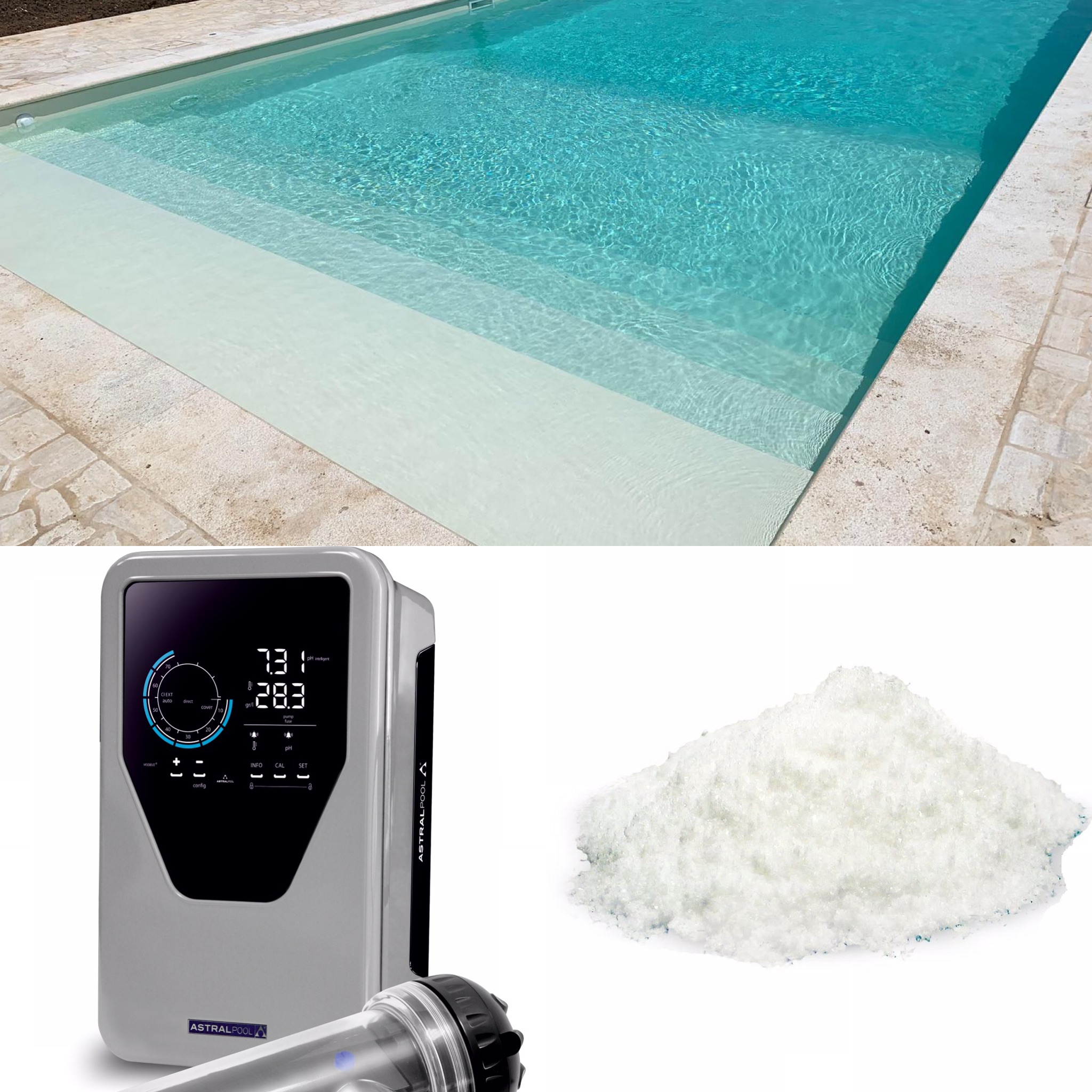 Smart Next trattamento piscina con elettrolisi del sale