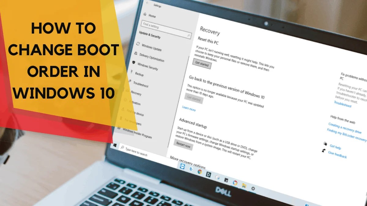 How To Change Boot Order In Windows 10