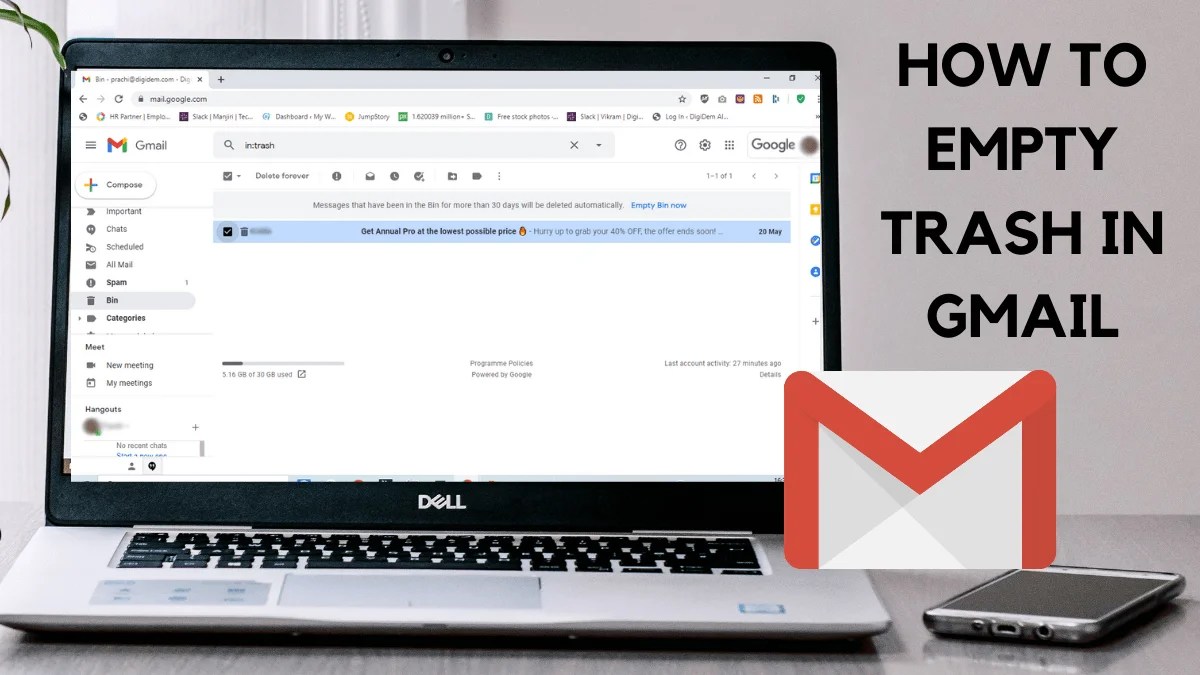 How To Empty Trash In Gmail