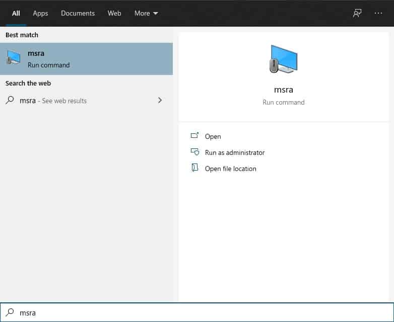 How to Use MSRA For Remote Screen Sharing in Windows 10