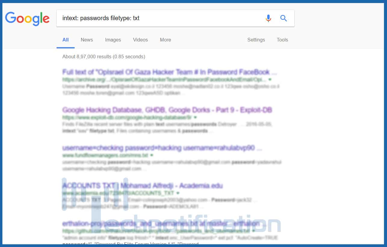 Google Dorks Use Google For Hacking Websites and Databases