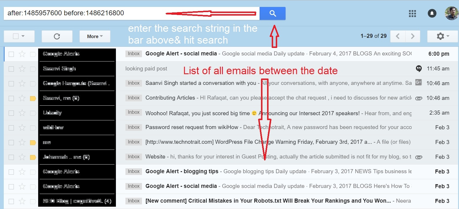 Find Gmail Accounts List
