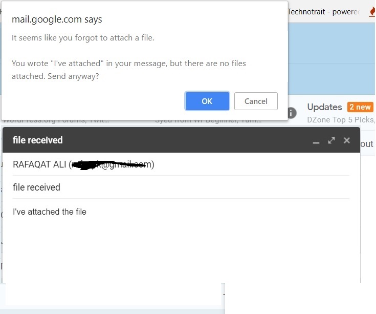 How Gmail Attachment Reminder Feature Works while sending Email