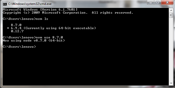 Run Multiple Node Version of NodeJs Using NVM in Windows TechnoWalkers