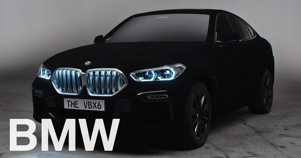 BMW X6 รุ่นพิเศษ สี Vantablack สีดำปิ๊ดปี๋ มืดสนิทที่สุดในโลก