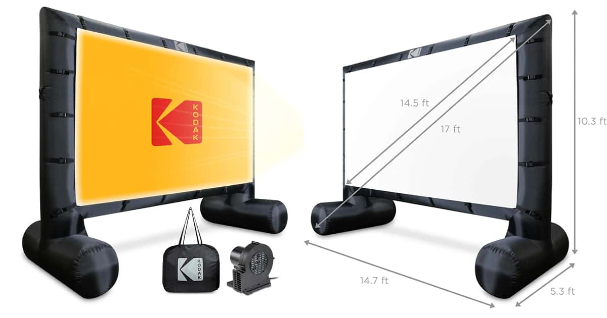 KODAK Extra Large Inflatable Screen จอโปรเจ็กเตอร์ สูง 3 เมตร สำหรับฉาย