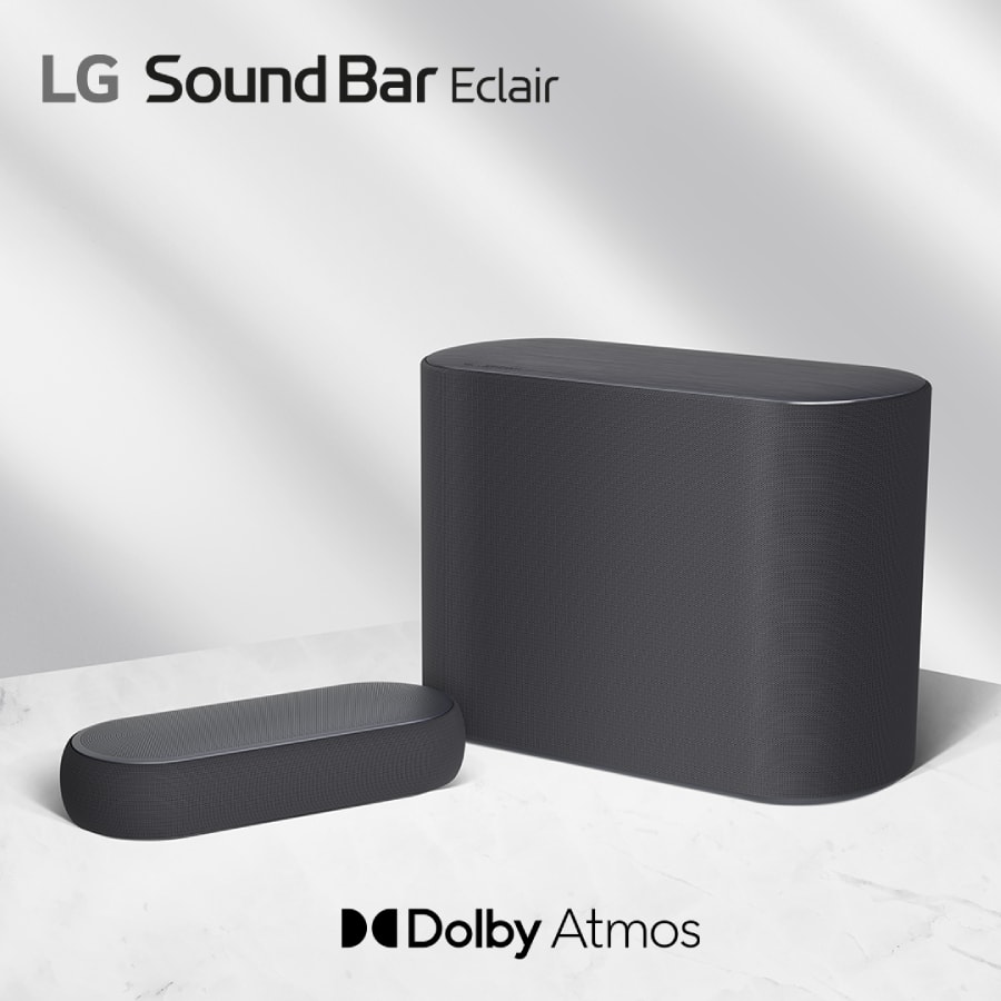 The latest LG Éclair sound bar. Answer all entertainment with minimal