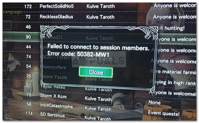 How to Solve Error code 50382 WM1 in Monster Hunter World Techolac