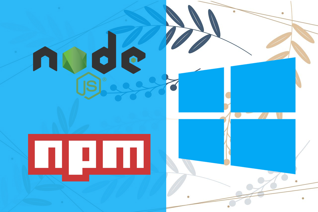 Installing npm on windows dsatags