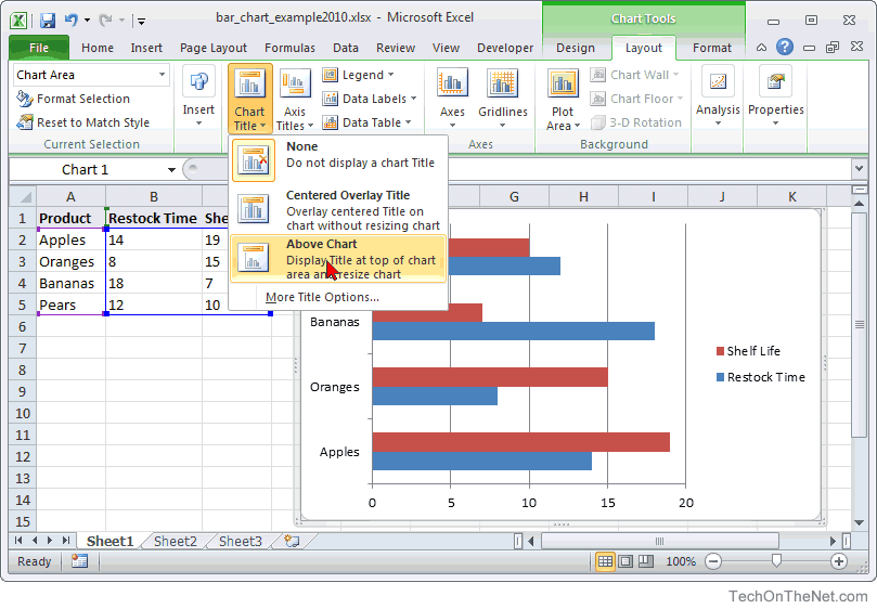 How To Draw Bar Chart In Excel 2010