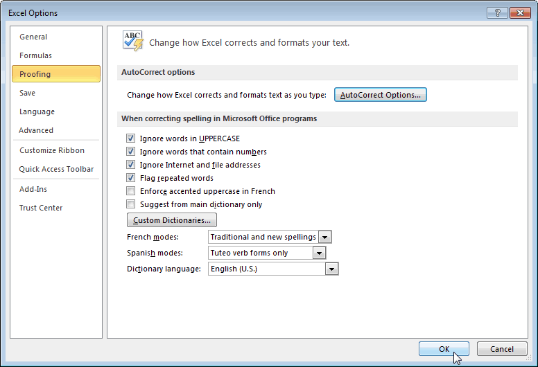 Turn Off Spell Check In Excel Cell SPELOL