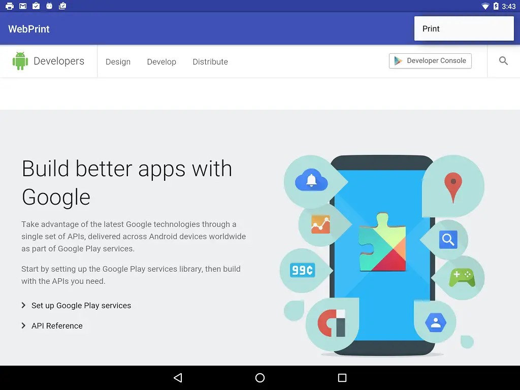 An Android 6 HTML and  Content Printing Example Techotopia