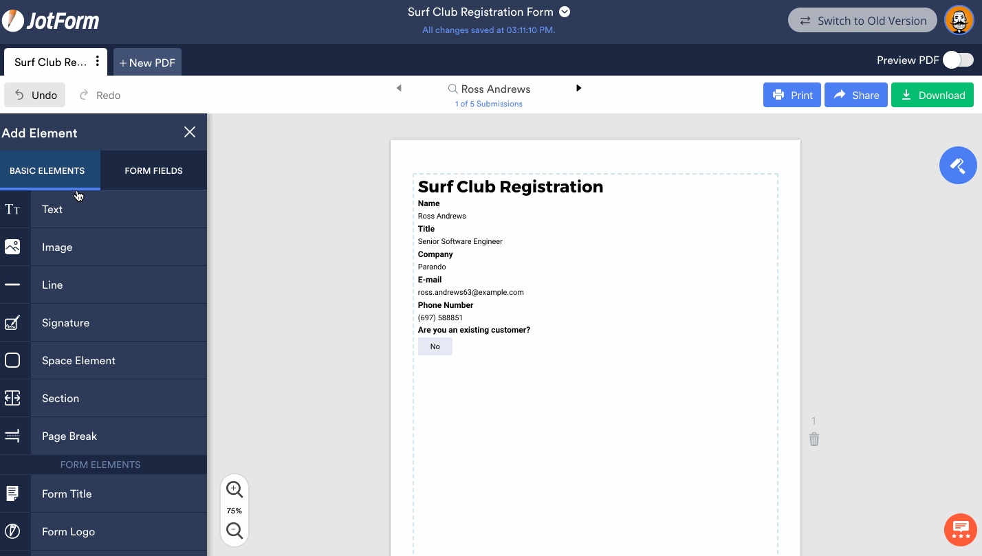 JotForm PDF Editor A Tool For Creating Magnificent PDF Forms
