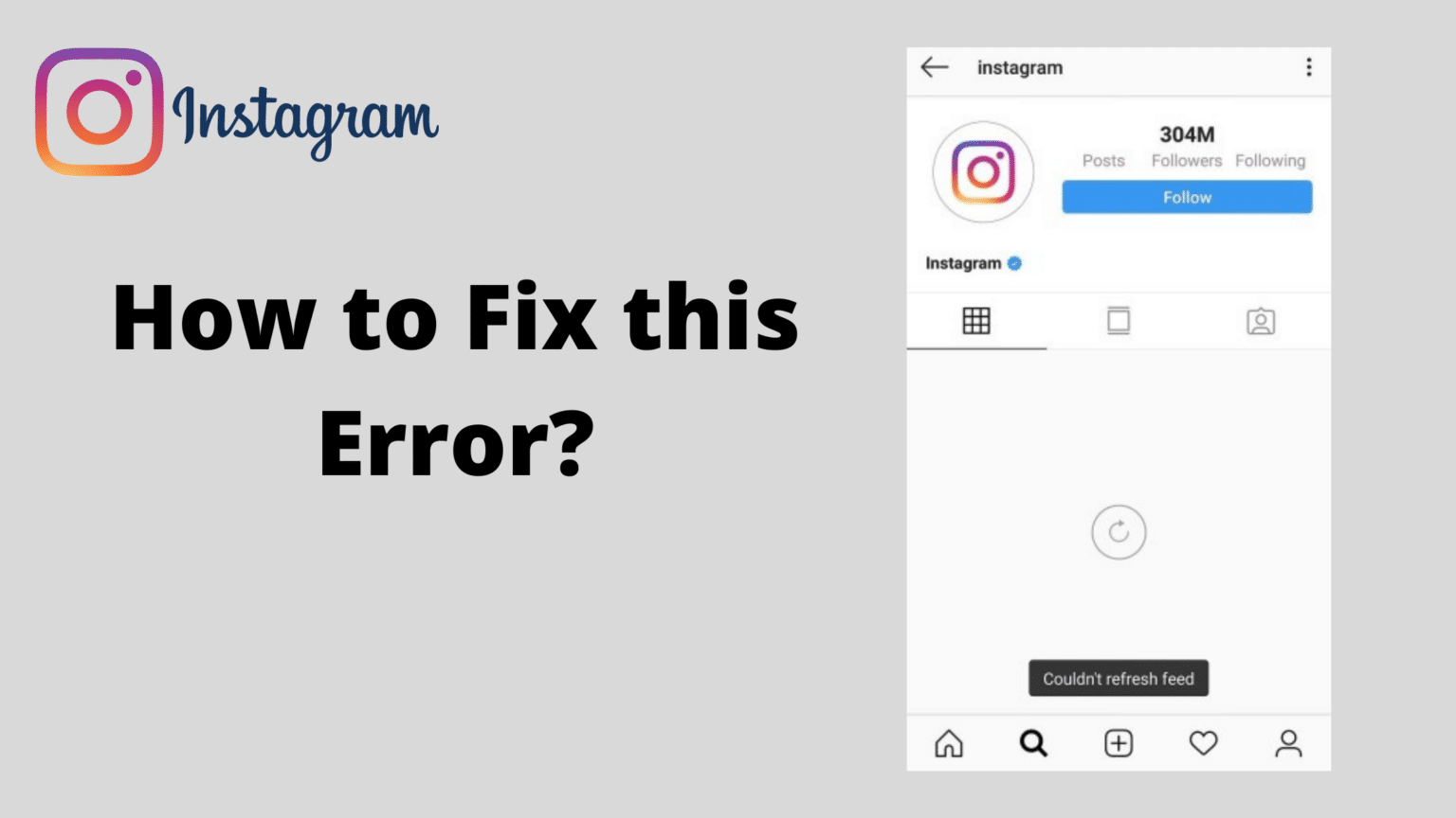 Instagram Couldn't Refresh Feed How to Fix this error? [Full Guide]