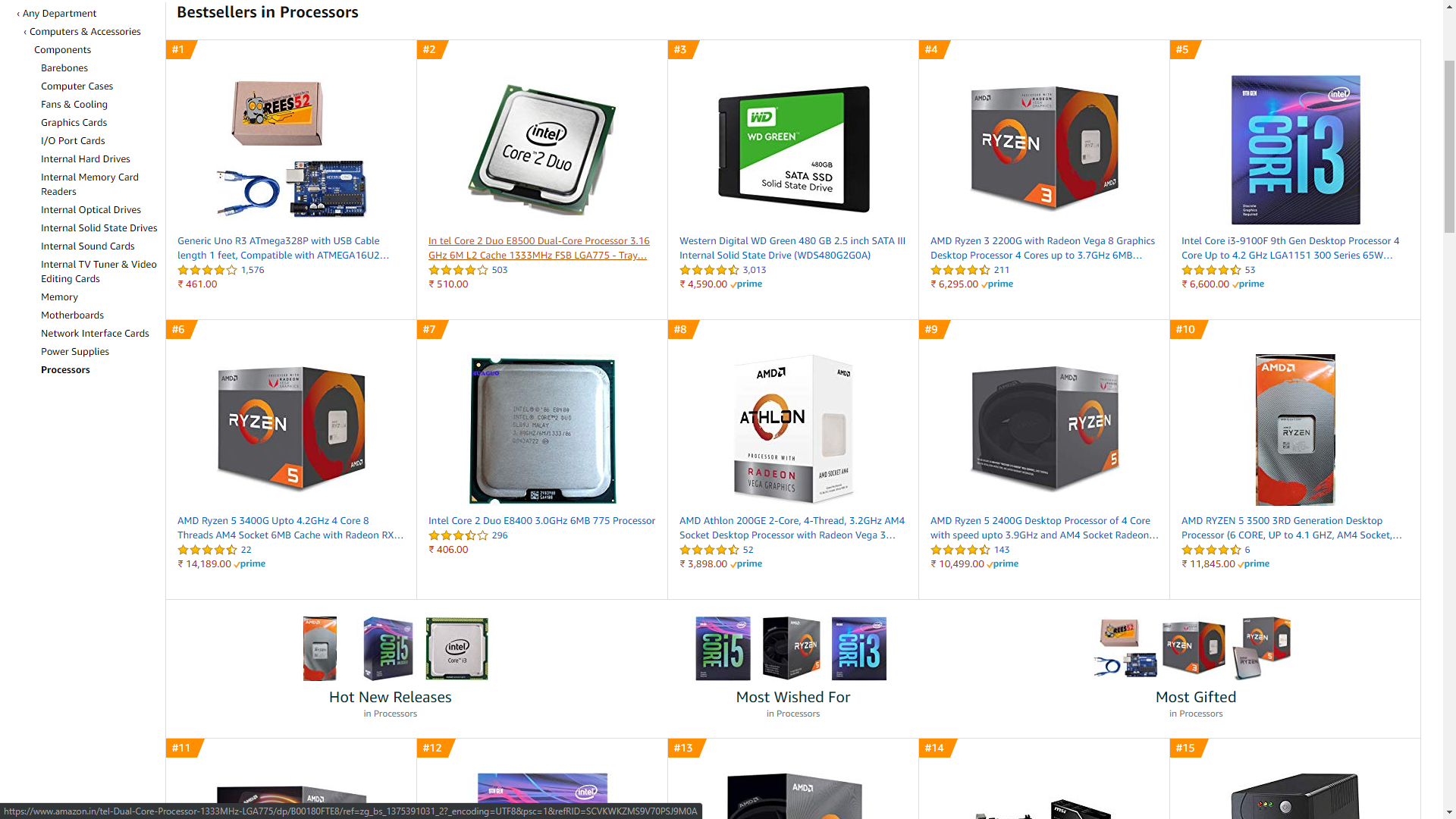 AMD CPUs Dominate Amazon Top Sellers List in US, UK and Germany