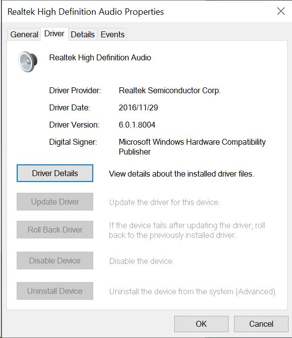 Unlocked Realtek HD Audio Drivers for Windows 10 (Dolby Digital Live