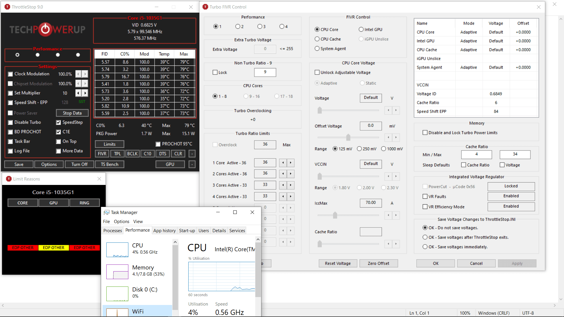 Throttling When Laptop is plugged in, BD Prochot and other options not