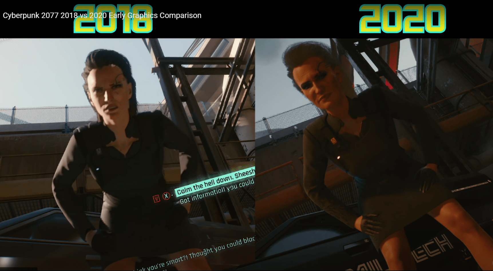 Cyberpunk 2077 Graphics Comparison Video Between 2018 and 2020 Builds Shows Many Differences