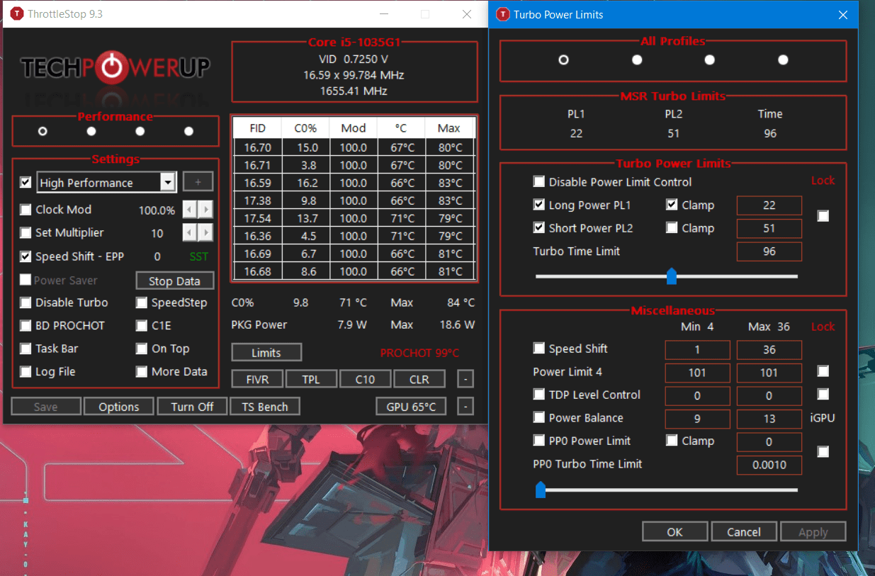 How to fix Thermal error & EDP other error in I51035G1 TechPowerUp