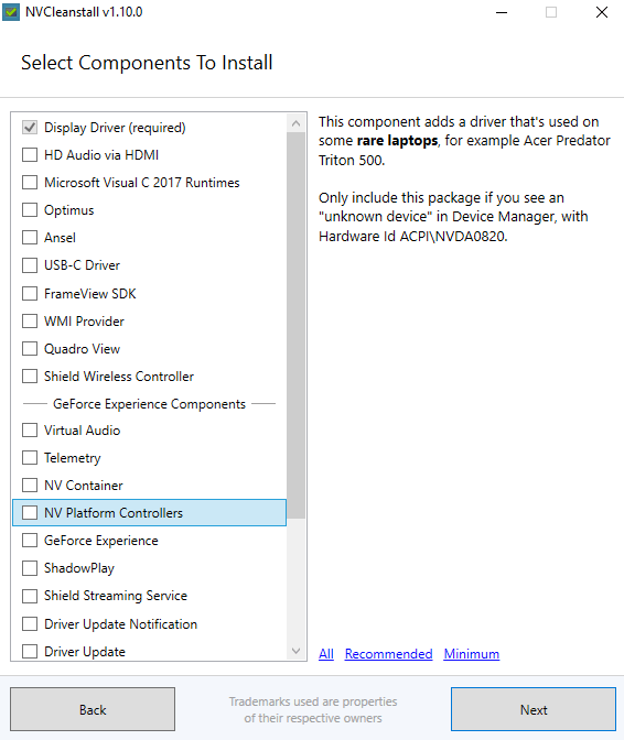 nVIDIA Filters not working after using NVCleanInstall TechPowerUp Forums