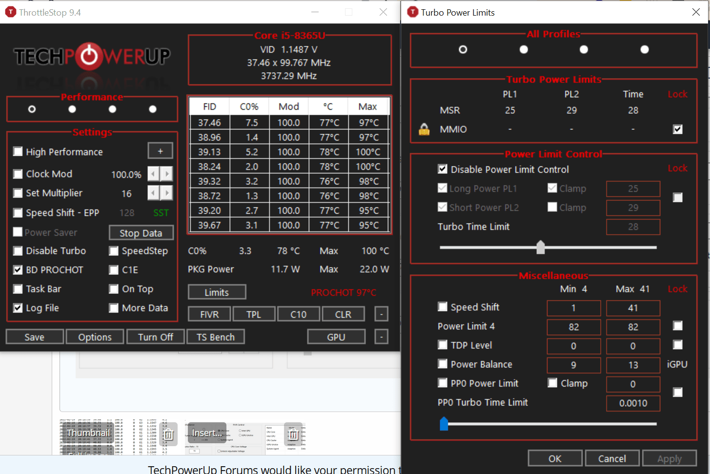 How to reset to preThrottlestop state? TechPowerUp Forums