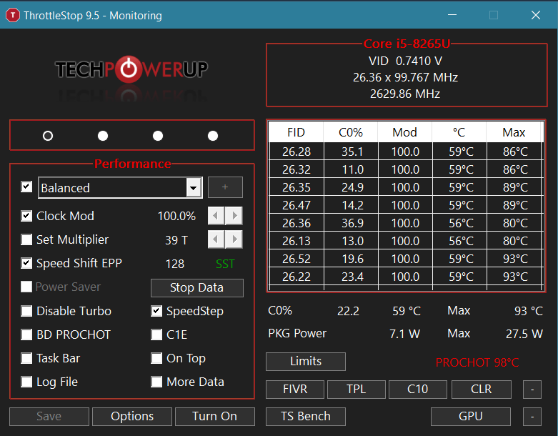 Dell Inspiron 7580 Throttling, help! TechPowerUp Forums