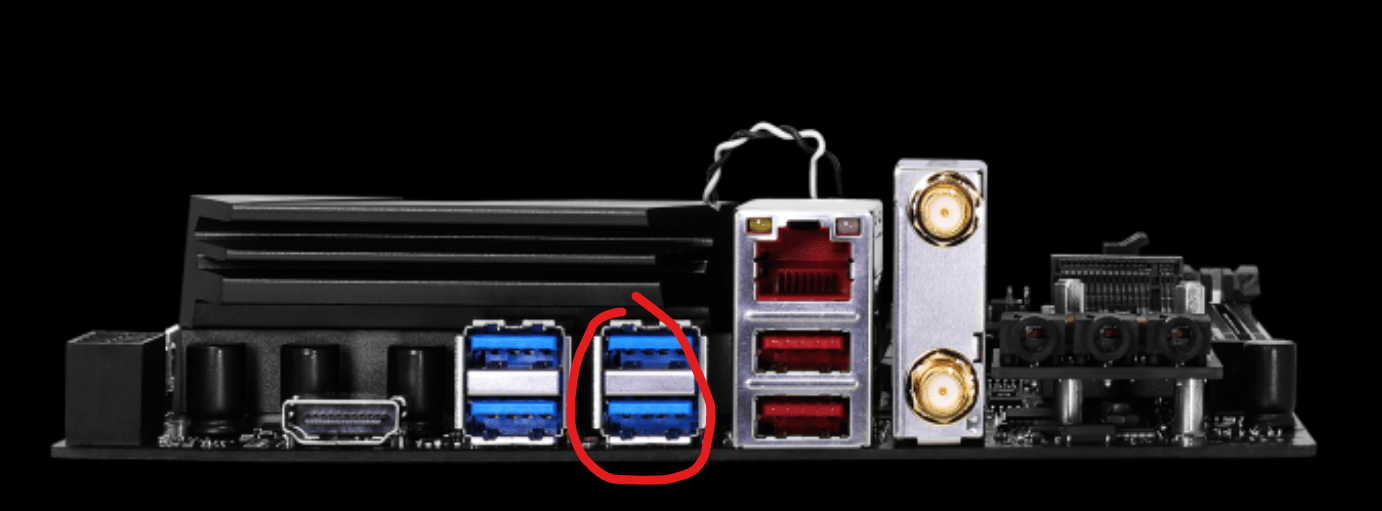 Asus B450I two USB 3.0 ports not working fully after CPU swap