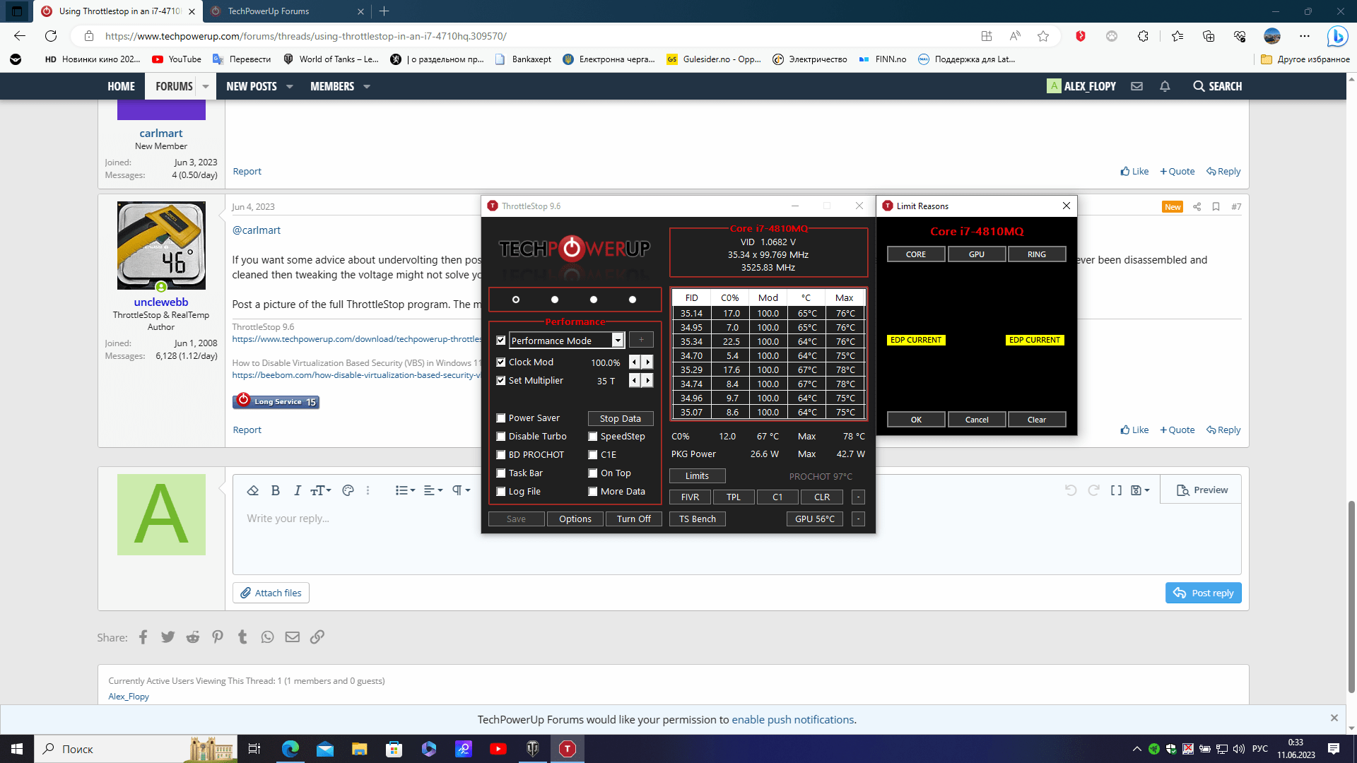 Using Throttlestop in an i74710HQ TechPowerUp Forums