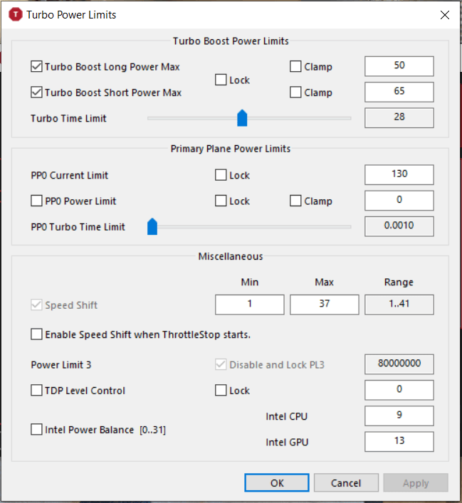 i78750H ThrottleStop help request (ASUS TUF FX505GM) TechPowerUp Forums